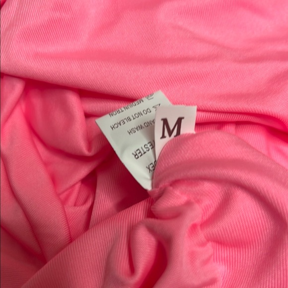 Pink Ruched Mini Dress - Picture 6 of 7